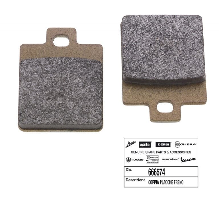 OE-PIA647157 Pastiglie freno - ricambio originale Piaggio Zip / Vespa / MP3, COD: OE-PIA647157