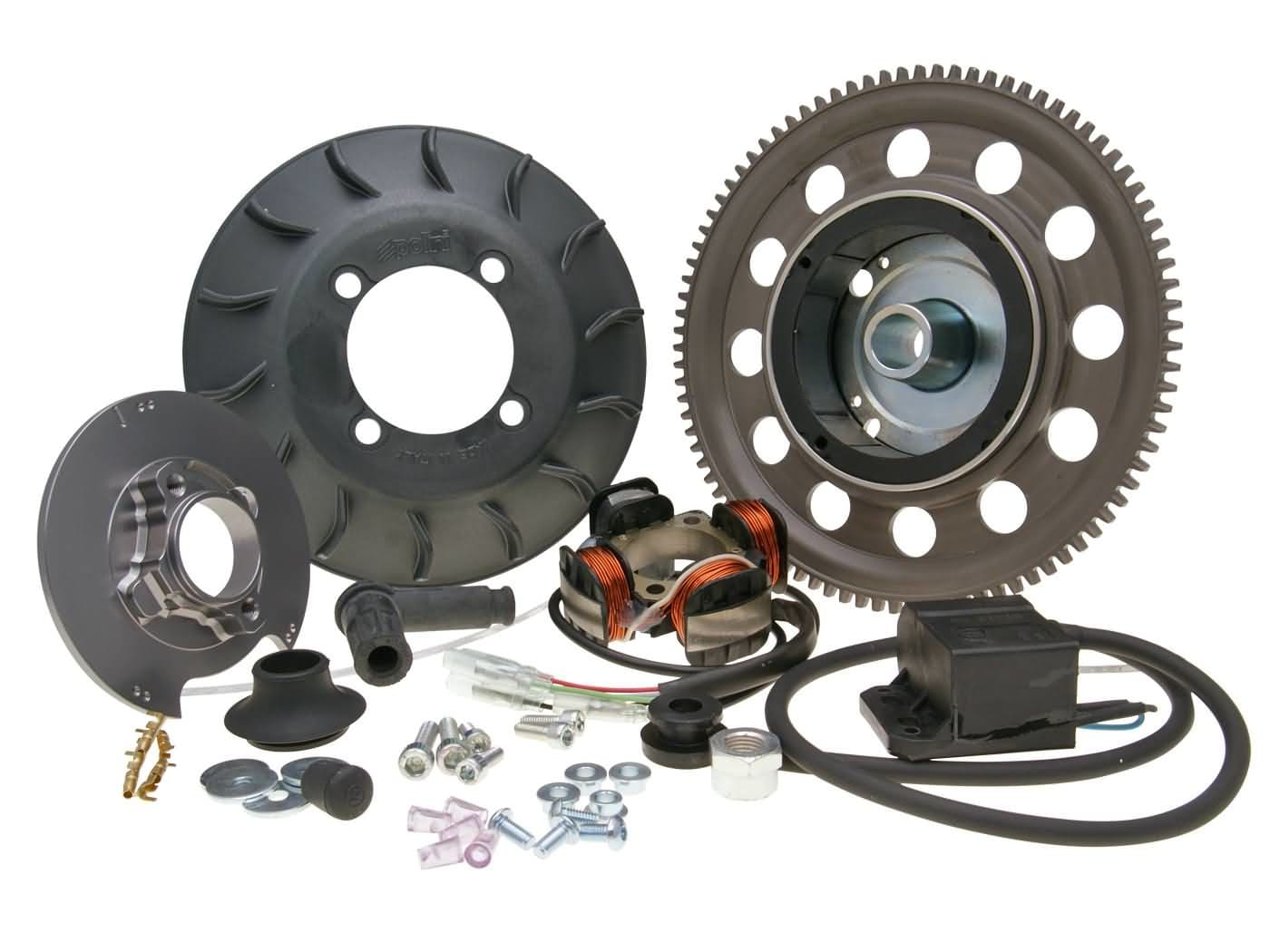 P171.0551 Accensione completo Polini analogo Vespa Ape 50 avviamento elettrico, COD: P171.0551