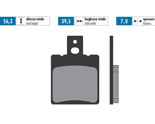 P174.0029 Pastiglie freno Polini Original Simson 50, COD: P174.0029