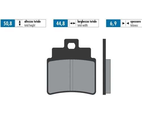 P174.0037 Pastiglie freno Polini Original Sym GTS, COD: P174.0037