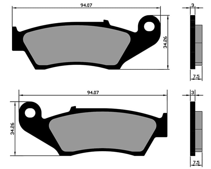 P174.0050 Pastiglie freno Polini Original Fantic Caballero, COD: P174.0050