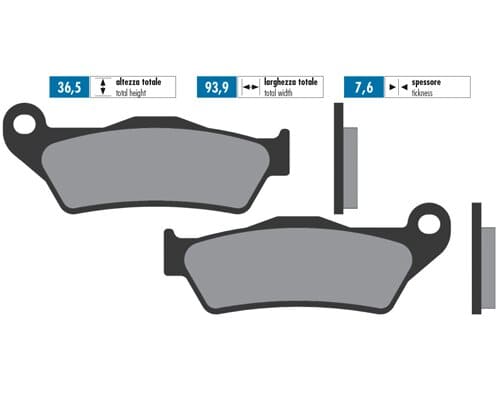 P174.2027 Pastiglie freno Polini sinterizzato Yamaha Majesty, COD: P174.2027