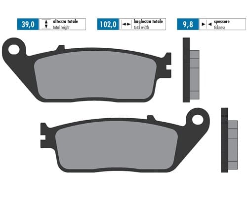 P174.2071 Pastiglie freno Polini sinterizzato Yamaha Xmax, COD: P174.2071