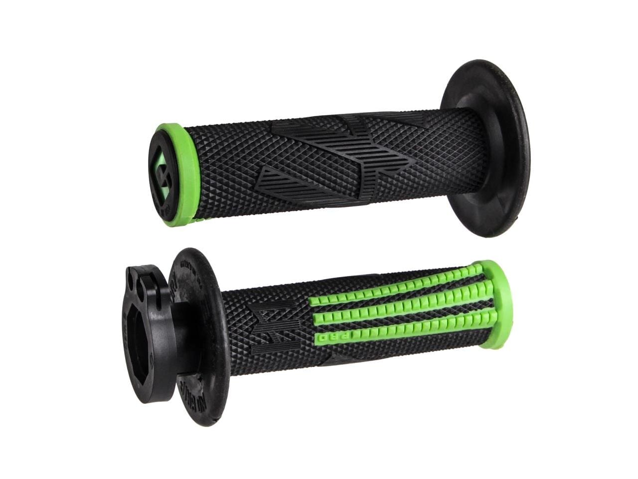 ODI-H36EPBN Manopole ODI Emig Pro V2 Lock-on full diamond nero / verde, COD: ODI-H36EPBN