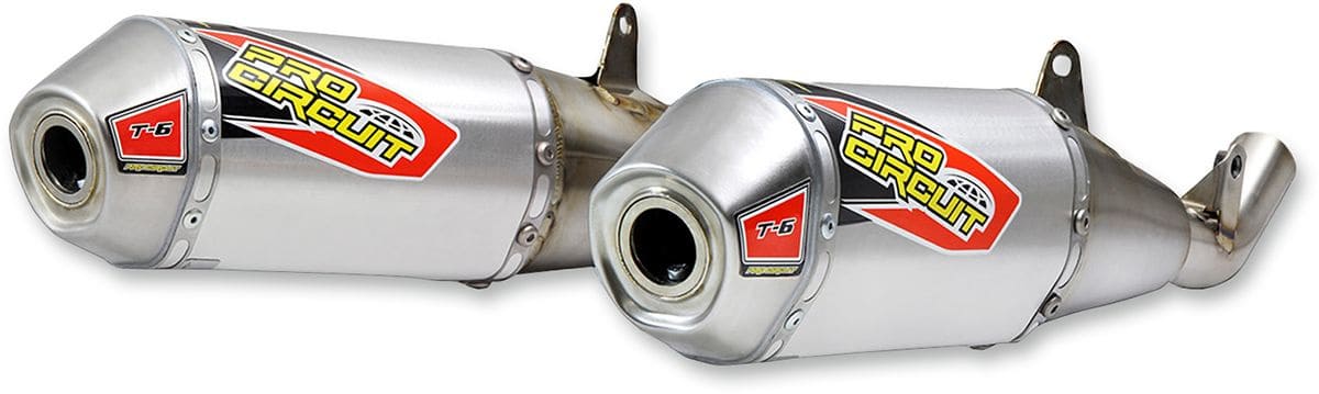 PC-18211818 Silenziatore / Slip-On Pro Circuit T-6 inox / alluminio (paire) CRF 450 2017-2018