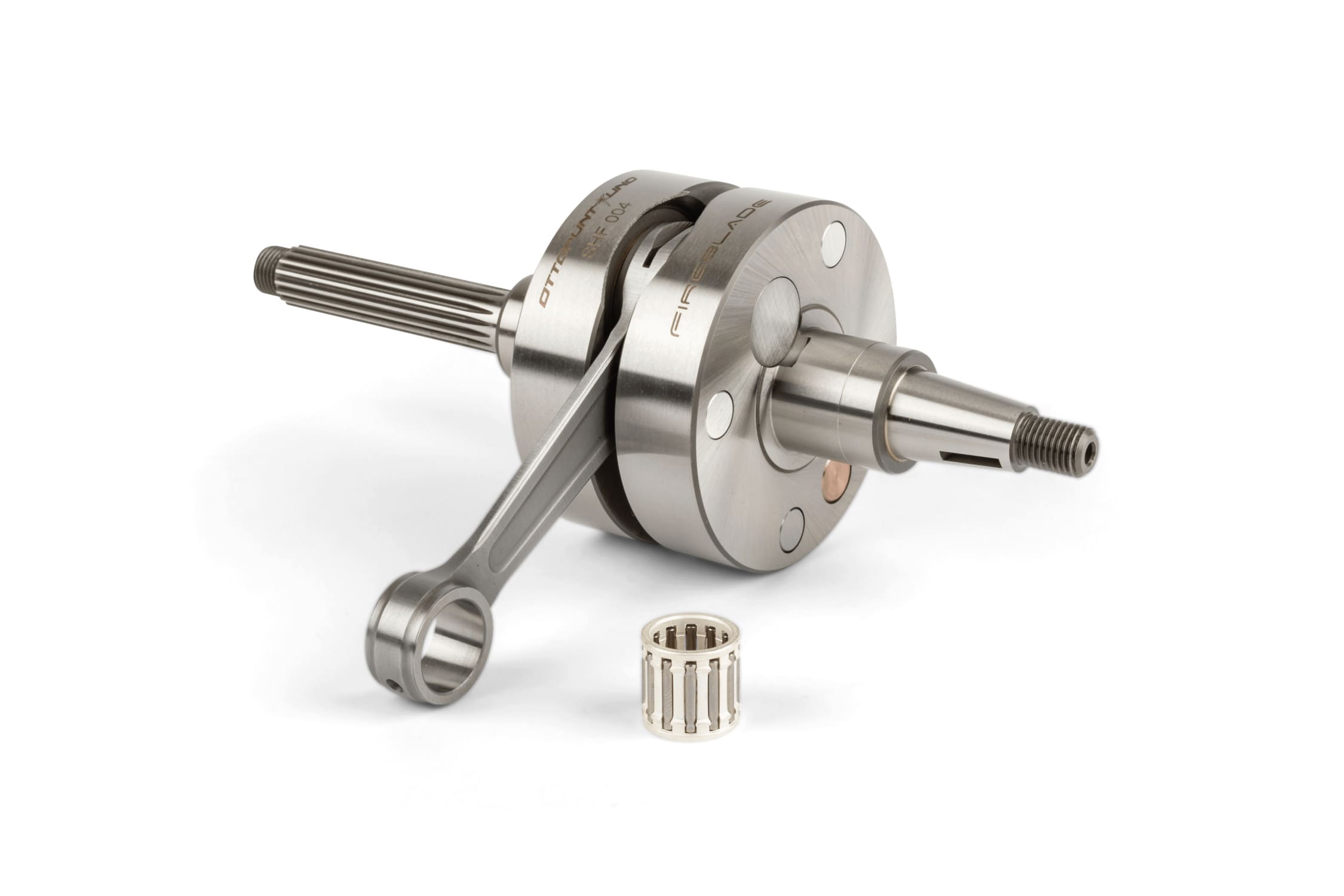 OPU004 Albero motore corsa 39,3mm / biella 90mm d.76mm Ottopuntouno Fireblade per carter 8.1 / Polini PRE