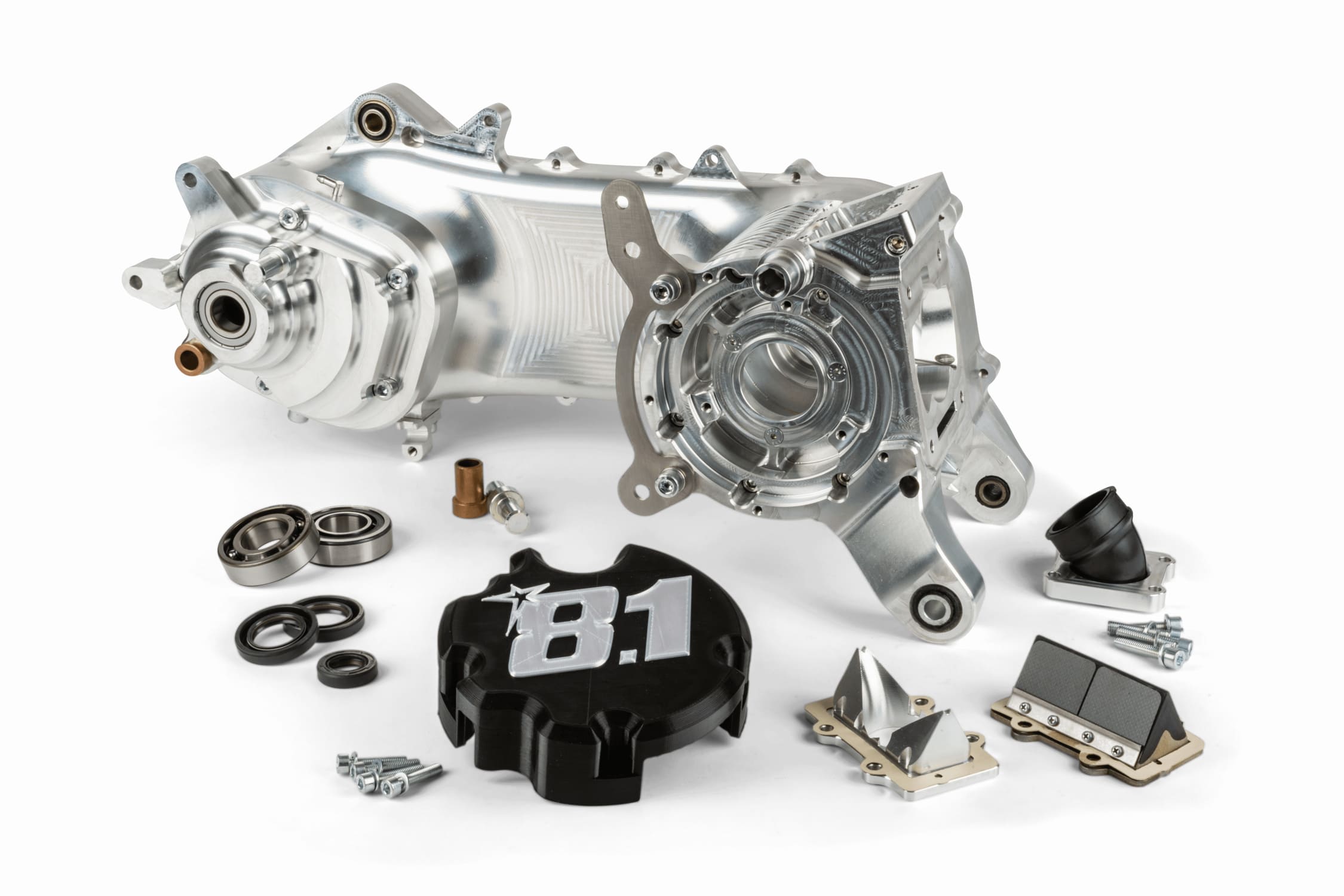 OPU016 Carter motore CNC Ottopuntouno Fireblade 100cc Piaggio ruota 12", COD: OPU016