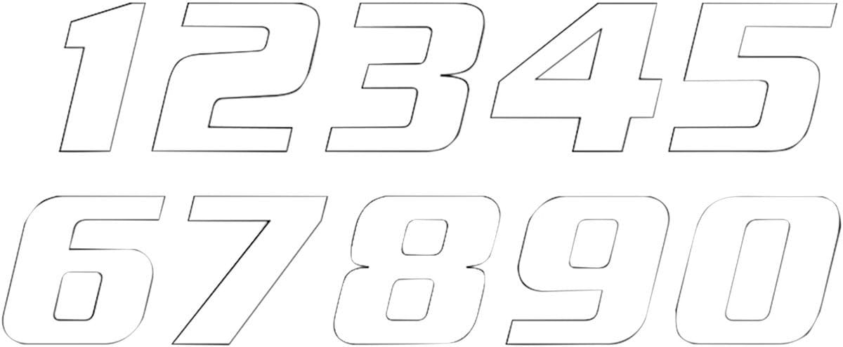 BB-43100768 Adesivo numero gara Blackbird #0 20x25cm bianco, COD: BB-43100768