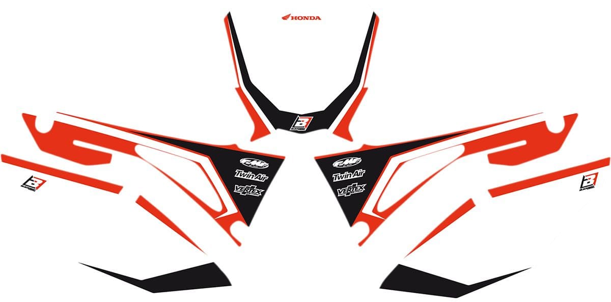 BB-43100821 Set portanumero pre-cut bianco Blackbird CRF 2018-2021