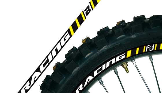 BB-43201901 Adesivo cerchio Blackbird giallo, COD: BB-43201901