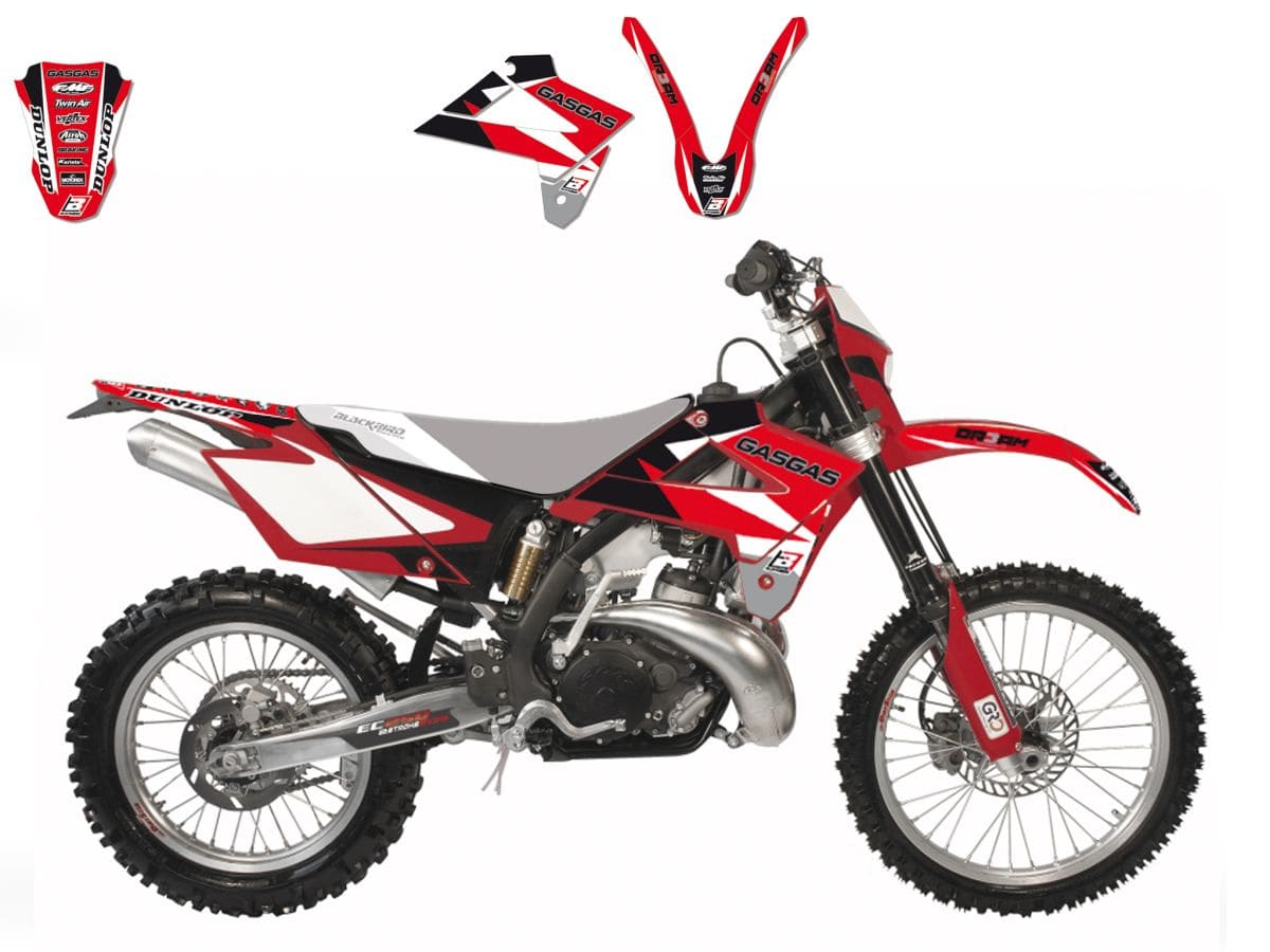 BB-43024249 Kit deco carena Blackbird Dream 3 rosso/nero/bianco GasGas 2007-2009, COD: BB-43024249