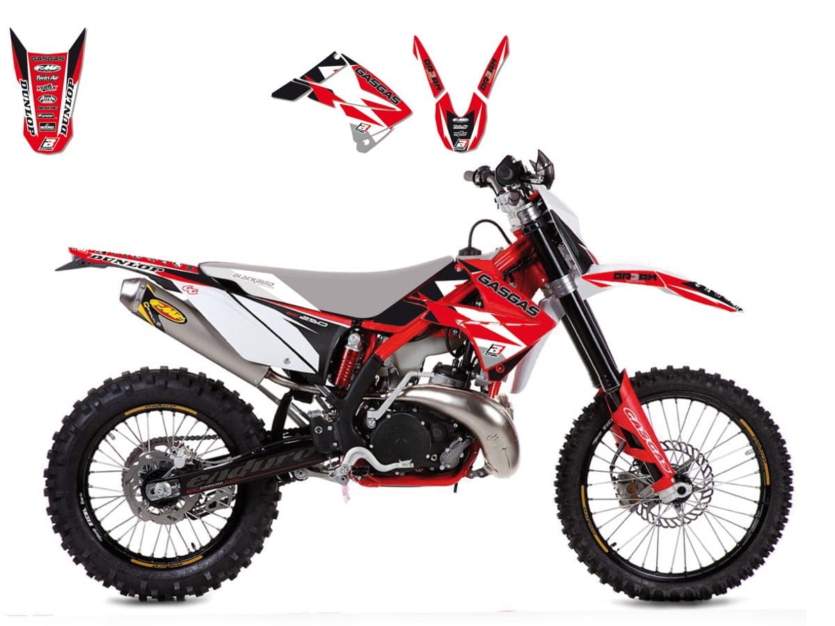 BB-43024251 Fairing deco kit Blackbird Dream 3 red/black/white GasGas 2010-2013