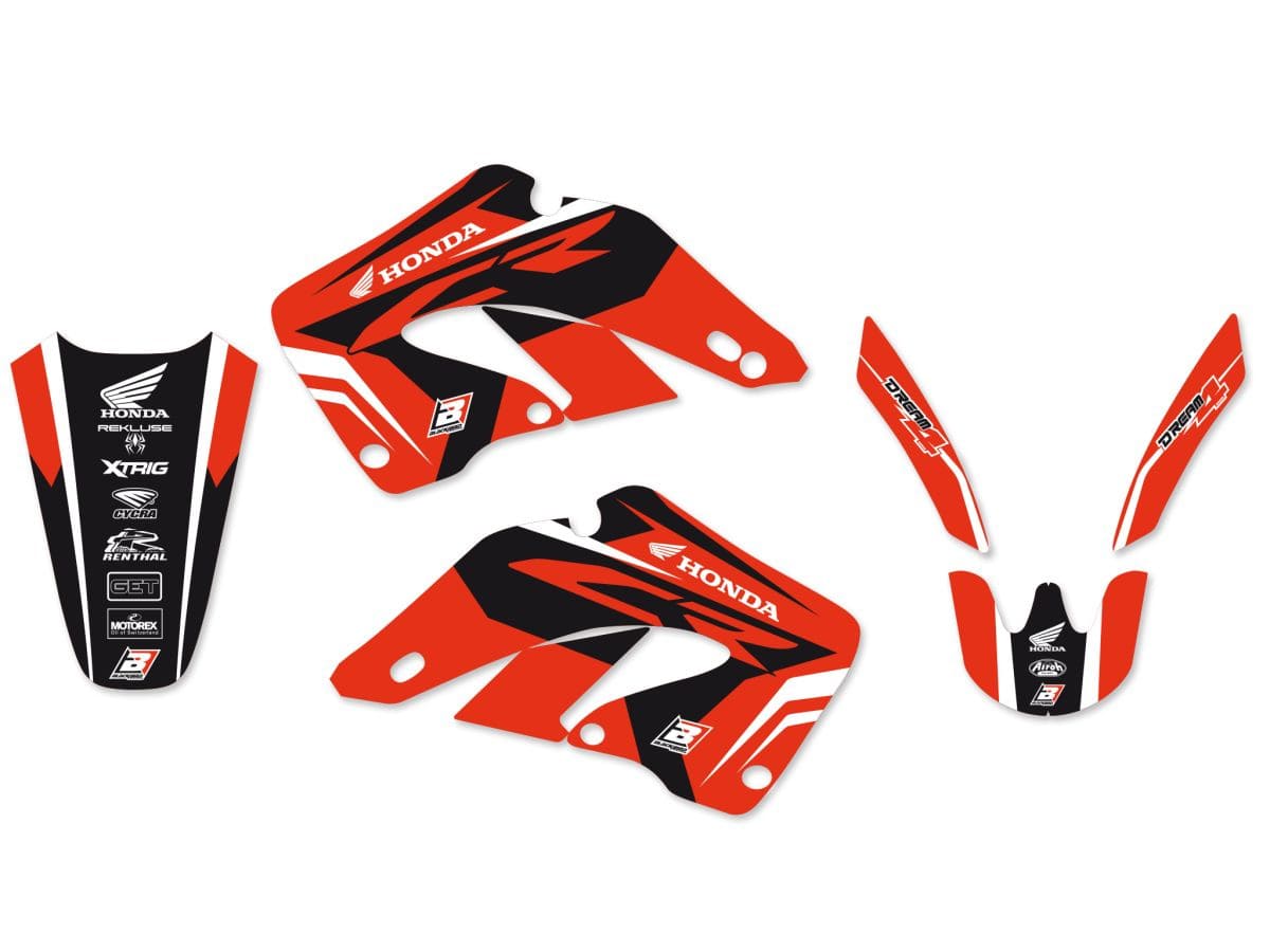 BB-43025761 Kit deco carena con coprisella Blackbird CR125 2000-2001