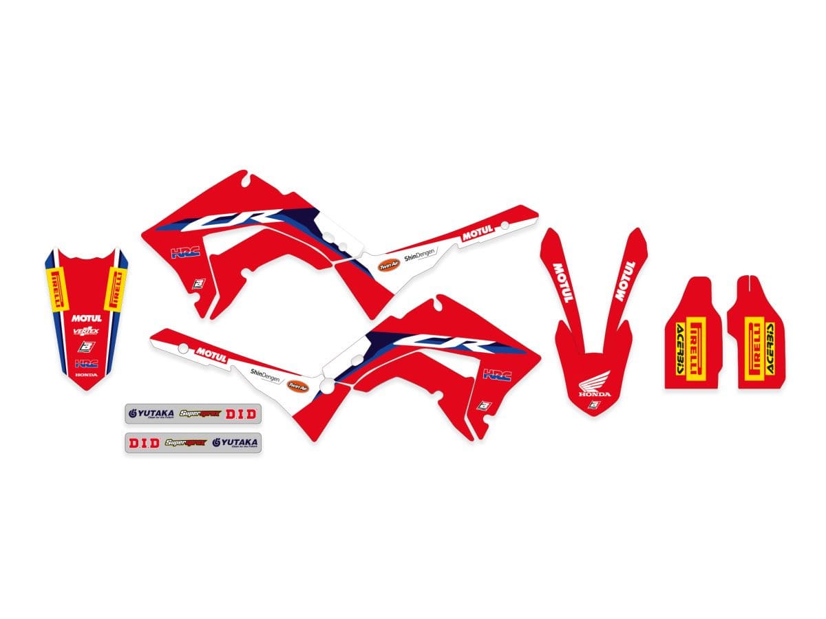 BB-43025861 Complete deco fairing kit Blackbird Replica HRC 2020 CR 125 / 250 2002-2007 restyle kit