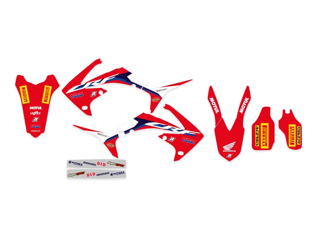 BB-43025895 Complete fairing deco kit with seat cover Blackbird Replica HRC 2019 CRF 250 / 450 2009-2013