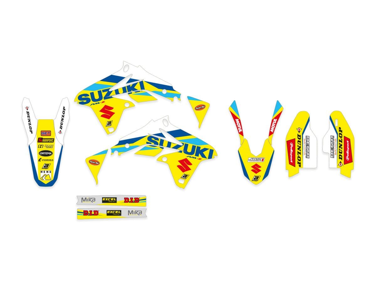 BB-43025914 Complete Fairing Deco Kit with Seat Cover Blackbird Replica Suzuki 2020 RM-Z 450 2008-2017