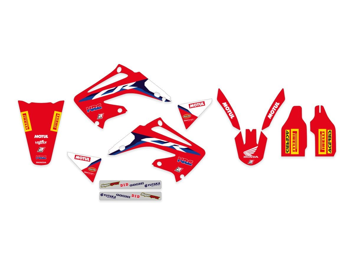 BB-43026660 Fairing deco kit with seat cover Blackbird Replica HRC 2020 CR 125 / 250 2002-2007