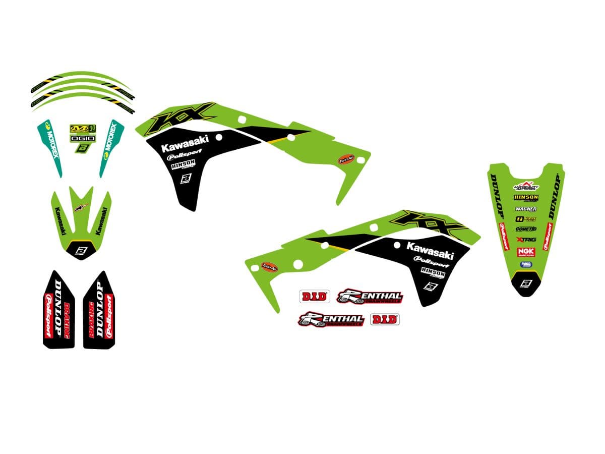 BB-43026711 Kit deco carena Blackbird Replica KRT 2021 KXF 250 2016-2020