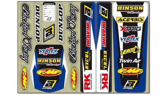 BB-43201909 Kit deco carena universale Blackbird blu