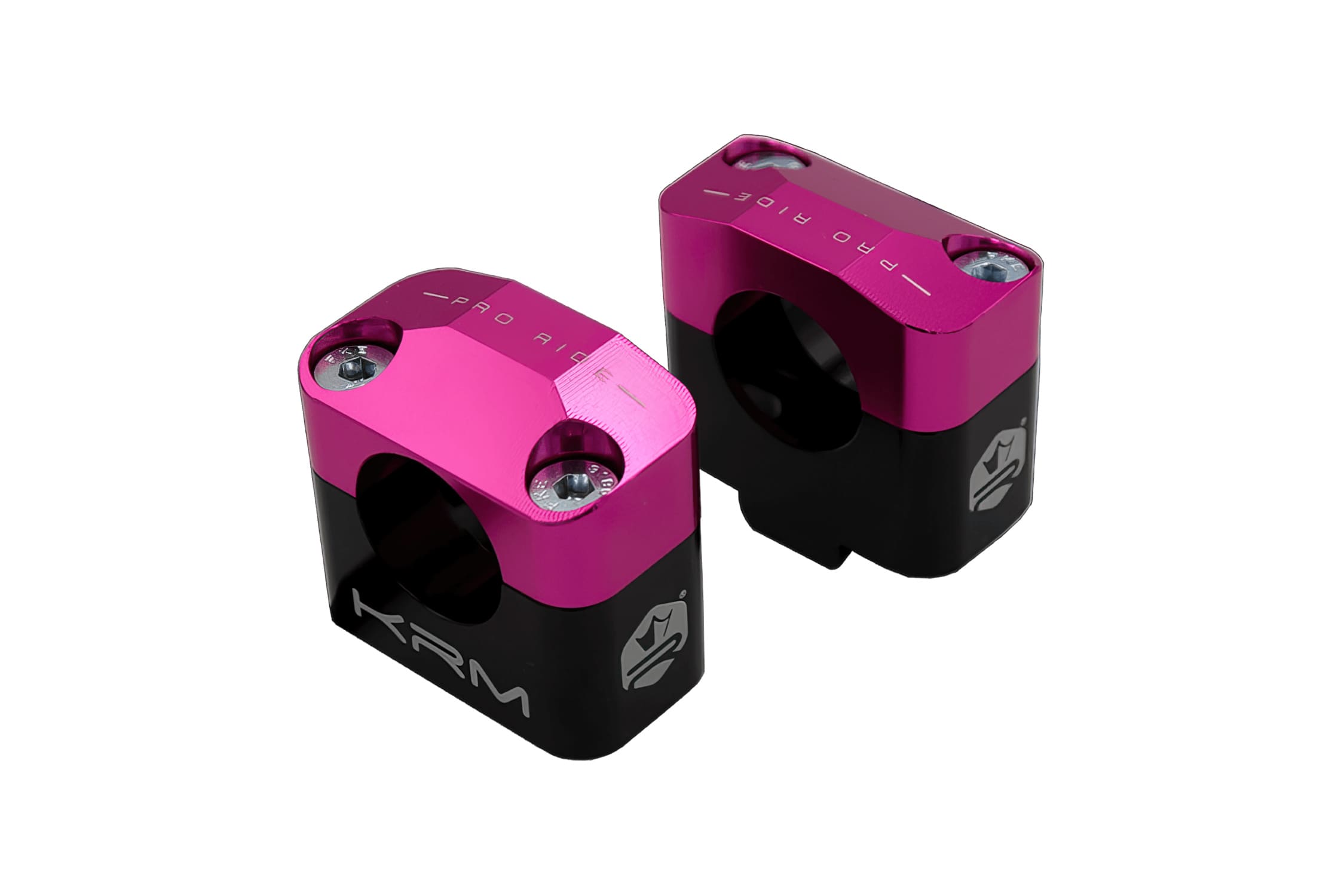 KR468F Fascette manubrio 28mm KRM nero / rosa, COD: KR468F