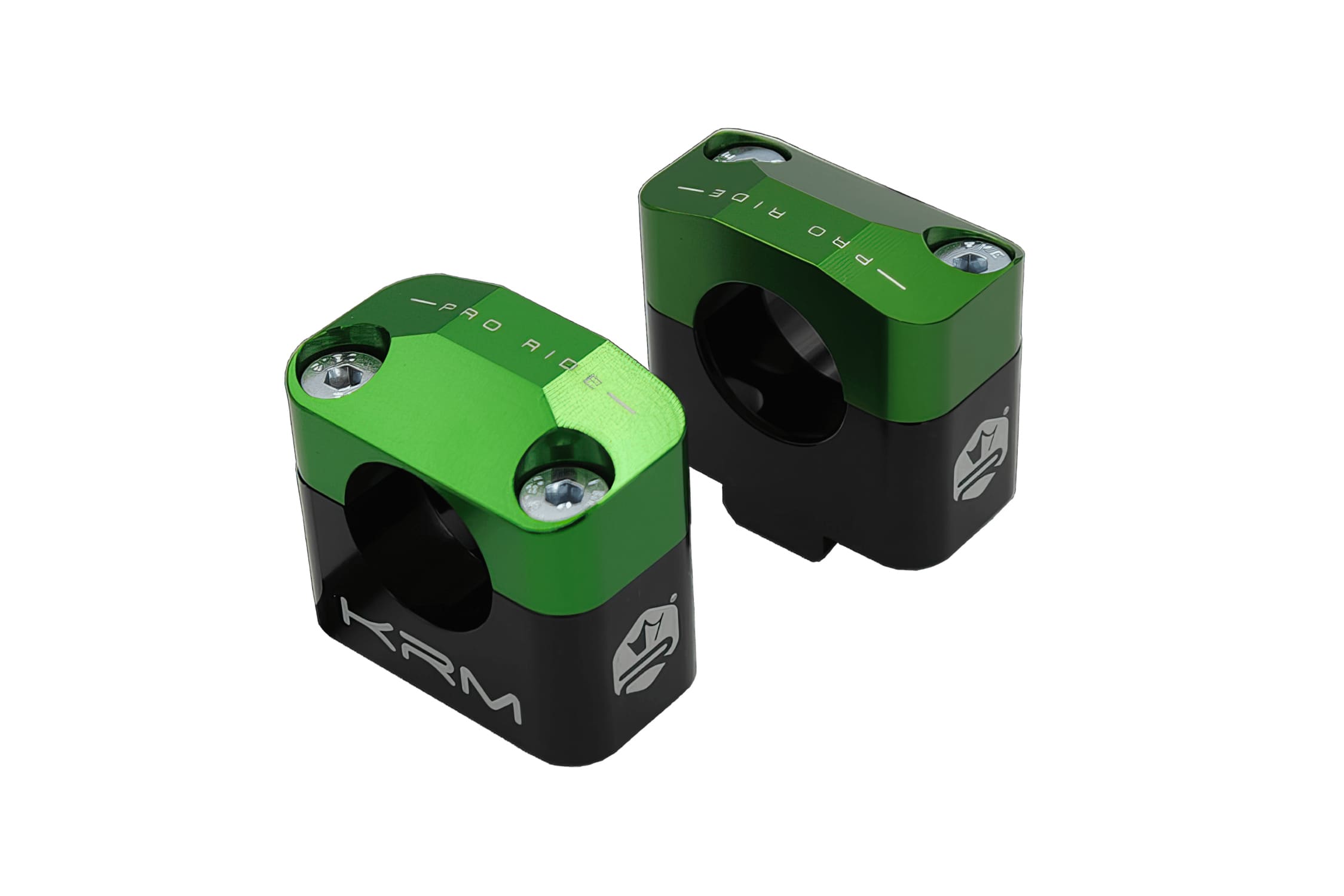 KR469F Fascette manubrio 28mm KRM nero / verde, COD: KR469F