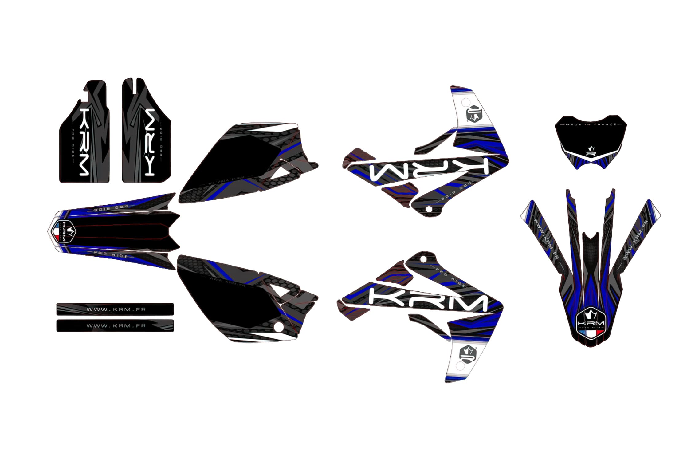KR541F Rieju MRT blue KRM fairing deco kit