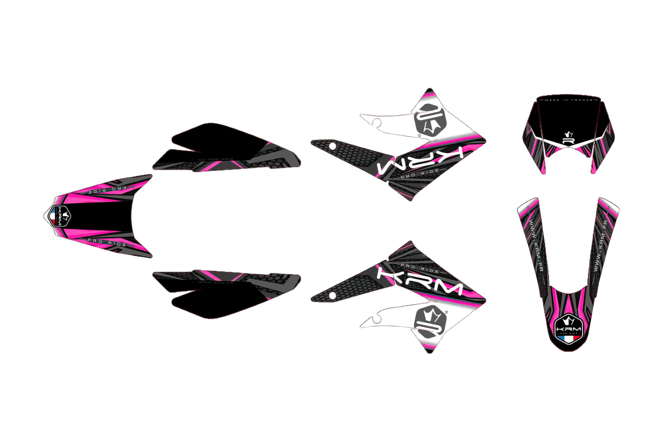KR552F Kit deco carena KRM rosa Derbi X-treme 2011 - 2017, COD: KR552F