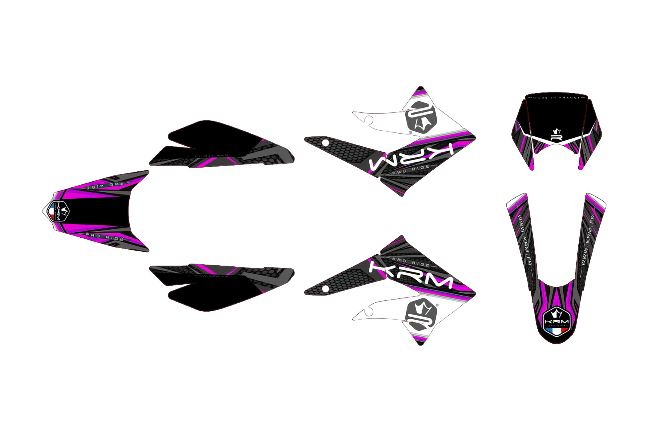 KR553F Kit deco carena KRM viola Derbi X-treme 2011 - 2017, COD: KR553F