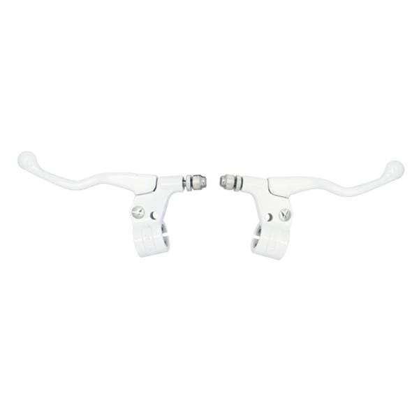 CGN519814 Leva freno corto con supporto alluminio bianco (x2), COD: CGN519814