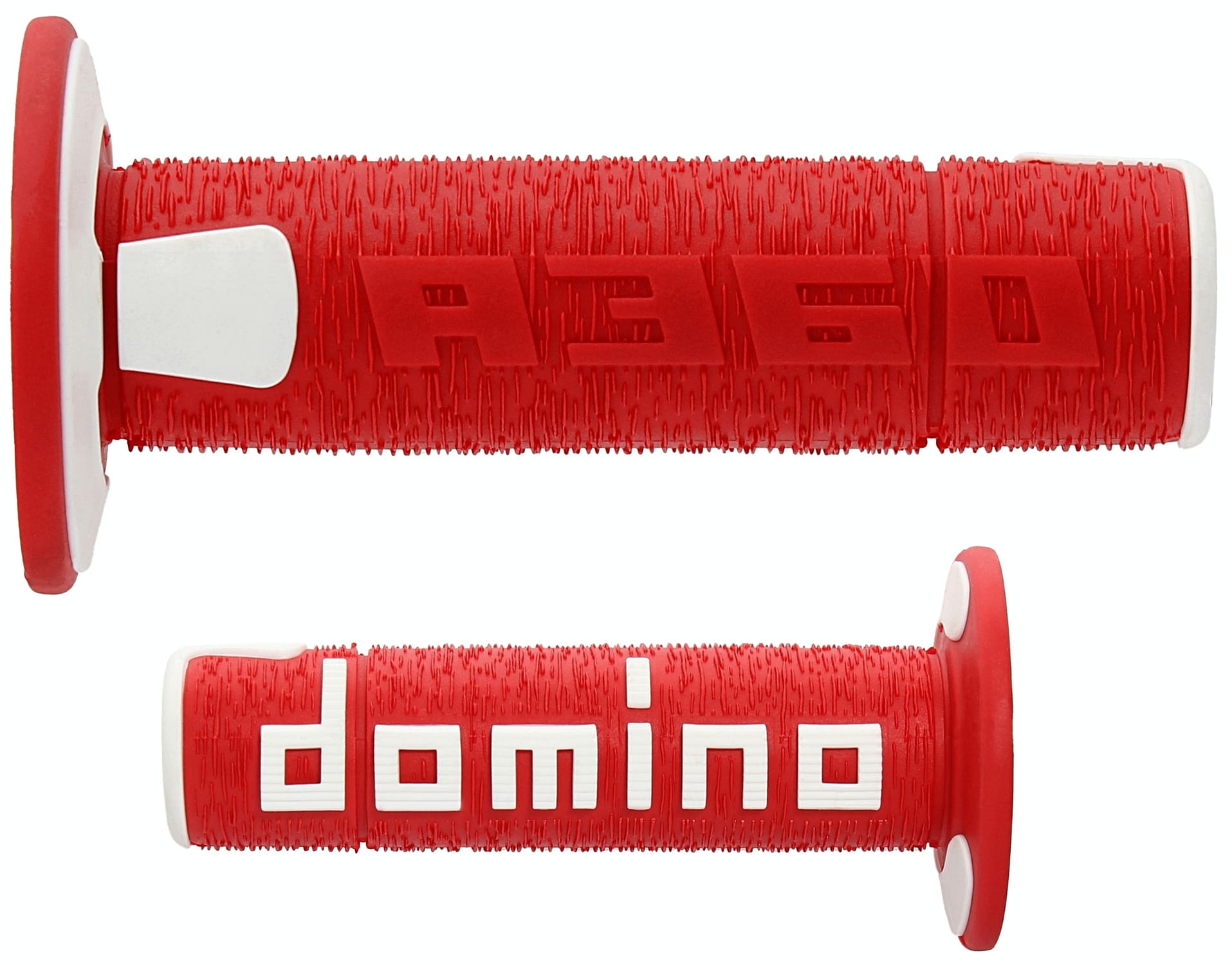 DOM4246A7 Manopole Off Road Domino A360 rosso / bianco, COD: DOM4246A7