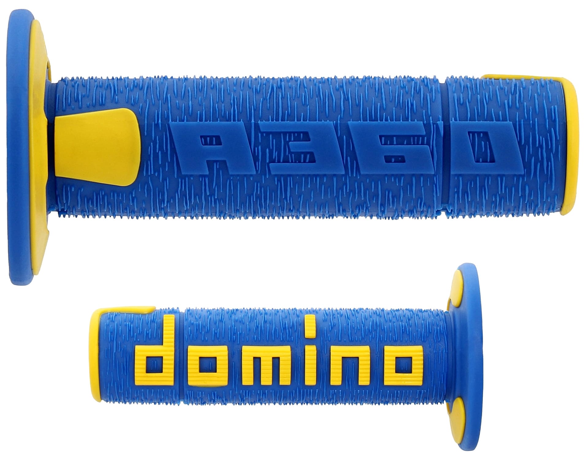 DOM4847A7 Manopole Off Road Domino A360 blu / giallo, COD: DOM4847A7
