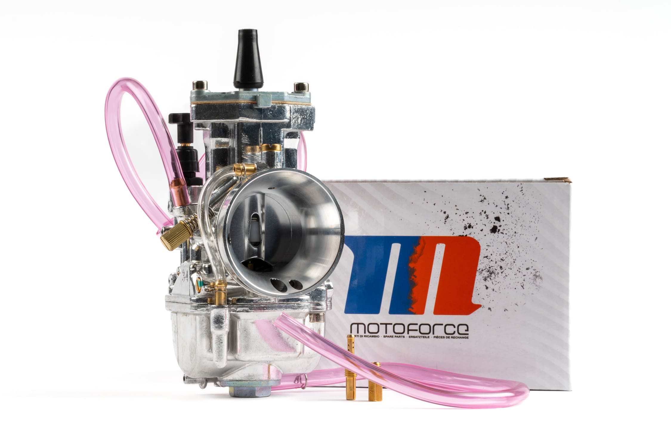 mf16.20404/cr carburatore tipo pwk motoforce racing cromato 30mm, COD: MF16.20404/CR