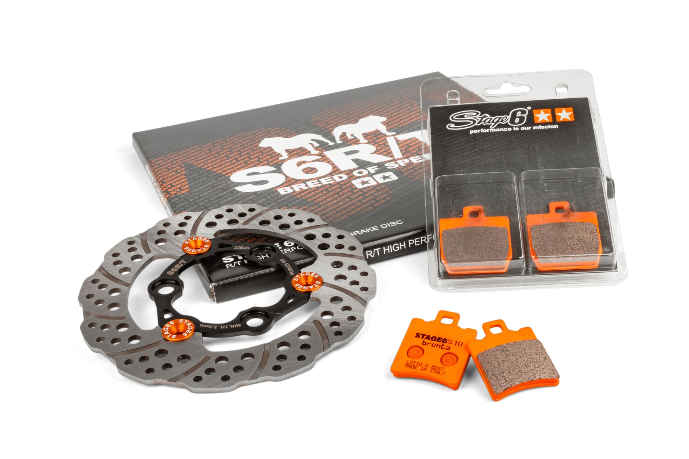 S6-1216610/PACK01 Stage6 R/T Yamaha Aerox brake kit