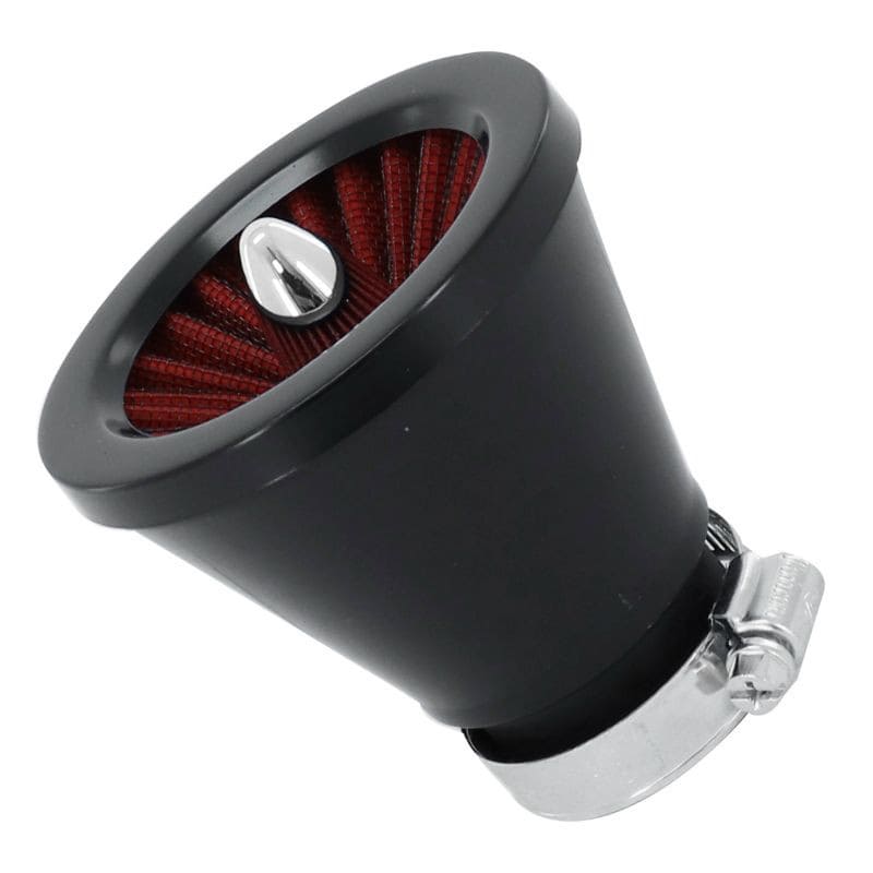STR-346.71/BK Filtro Aria diritto Turbine rosso / nero D.28 / 35mm, COD: STR-346.71/BK
