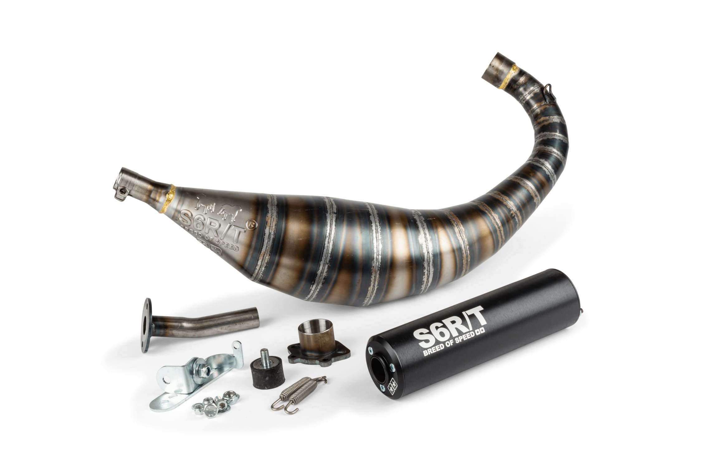 S6-96193851/BK Marmitta Stage6 R/T 80 - 90cc CNC Nero Derbi, COD: S6-96193851/BK