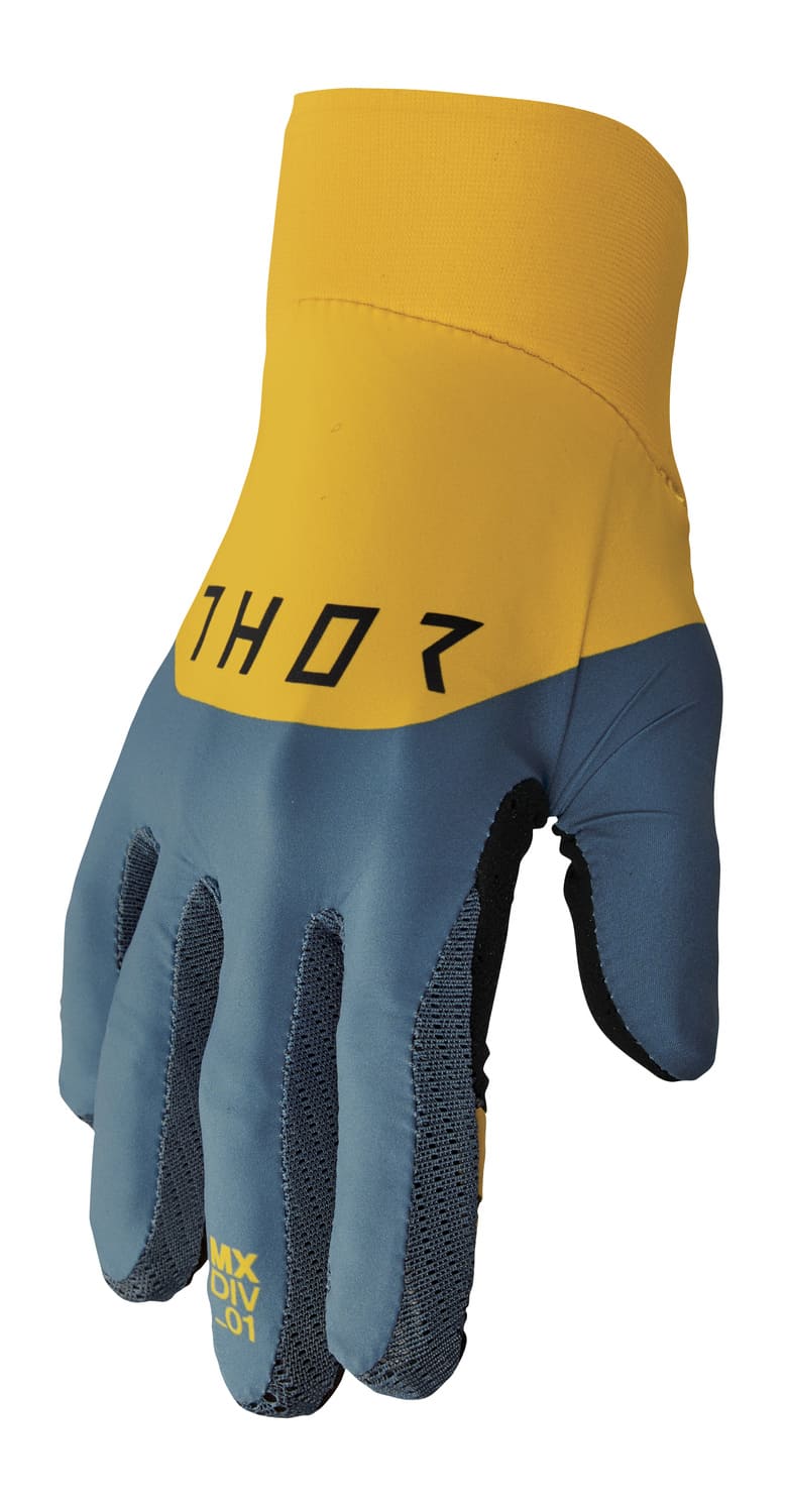 TH33307224 Guanti cross Thor Agile Rival turchese / giallo 2X