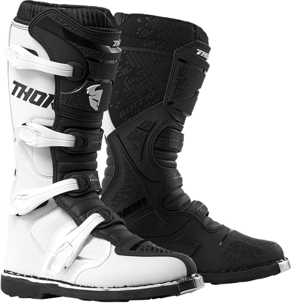 TH34102180 Stivali cross Thor Blitz XP nero / bianco 49