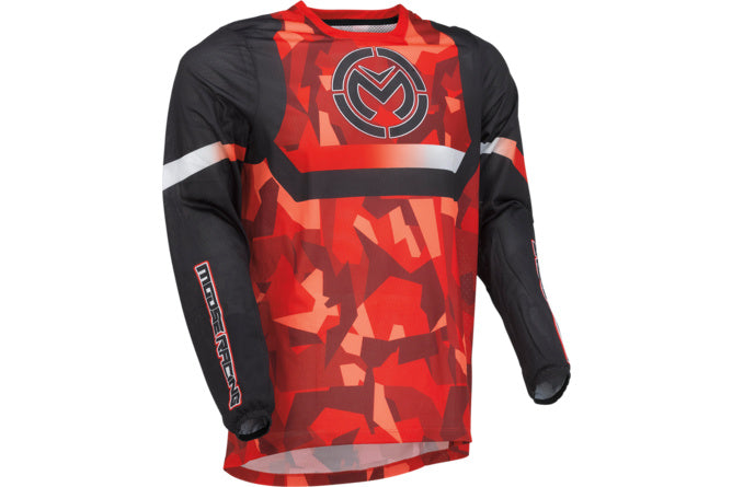 MR-29107208 Maglia cross Moose Racing Sahara rosso/nero 2X - Billaricambi SRLS