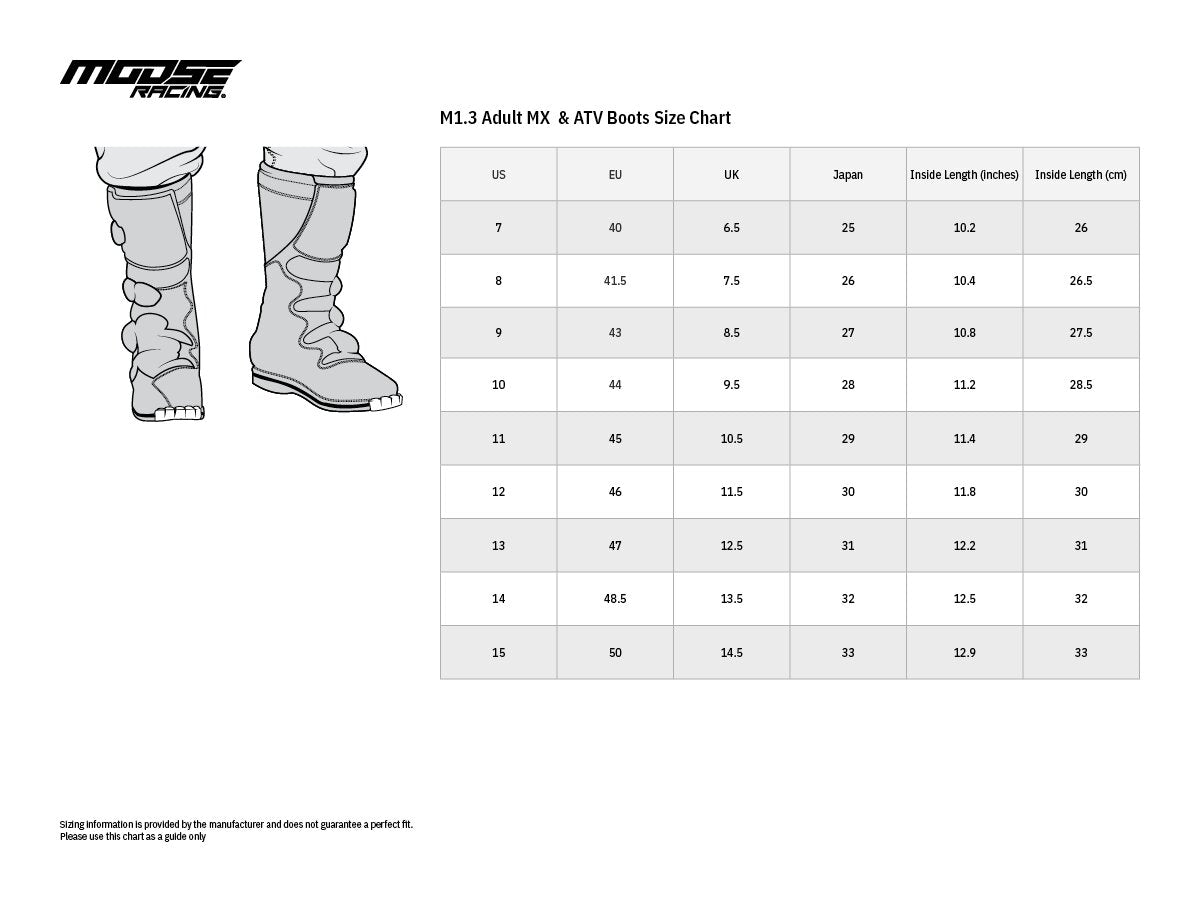 MR-34102590 Moose Racing Qualifier MX Boots Red 40
