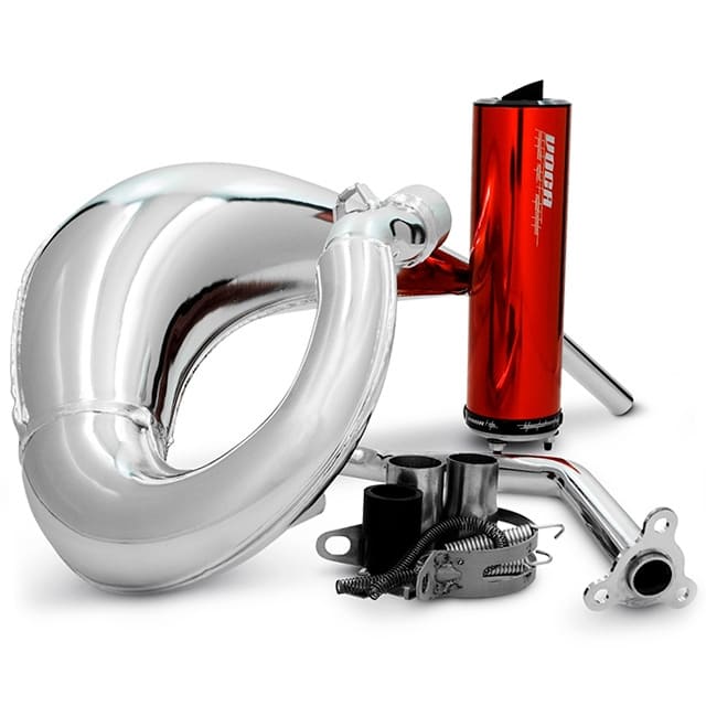 VCR-RD38191/RE Voca Cross Chromed Exhaust 50 - 70 red Beta RR after 2021