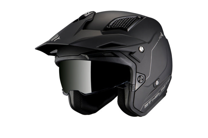 MT-12680000016 Casco trial MT Helmets District SV nero opaco L - Billaricambi SRLS