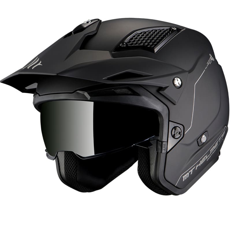 MT-12680000018 Casco trial MT Helmets District SV nero opaco XXL, COD: MT-12680000018