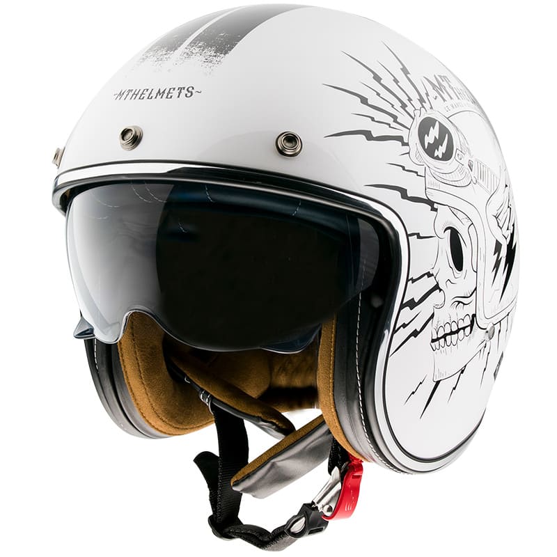 MT-162569 Casco jet MT Le Mans 2 SV Diler bianco lucido XXL, COD: MT-162569