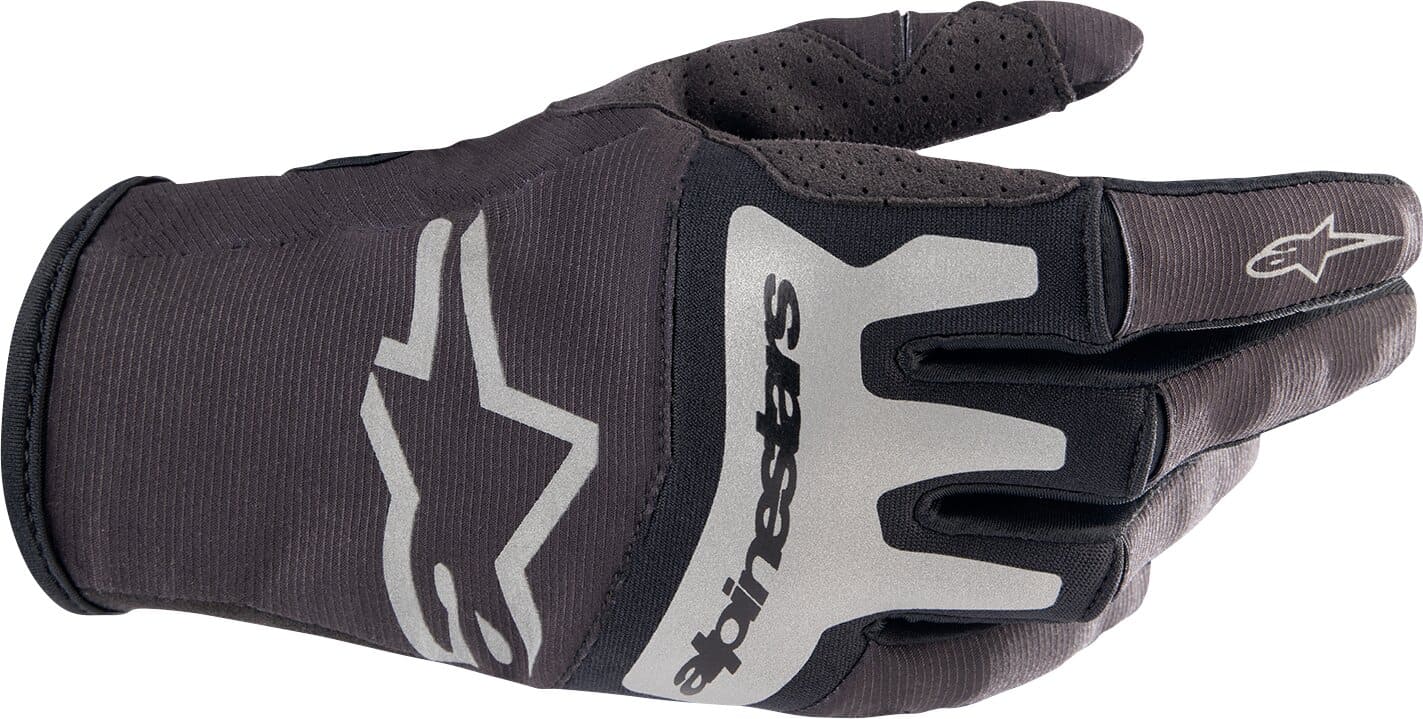 ALP33307404 Guanti MX Alpinestars Techstar nero/argento 2XL