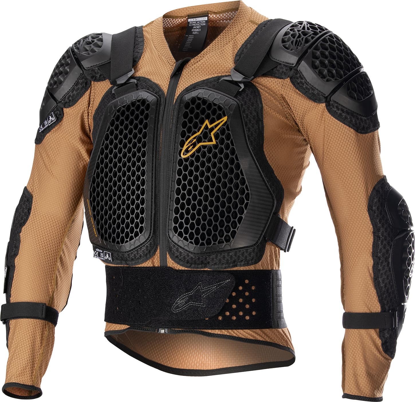 ALP27011165 Giacca prottetiva Alpinestars Bionic Action V2 sabbia/nero 2XL, COD: ALP27011165
