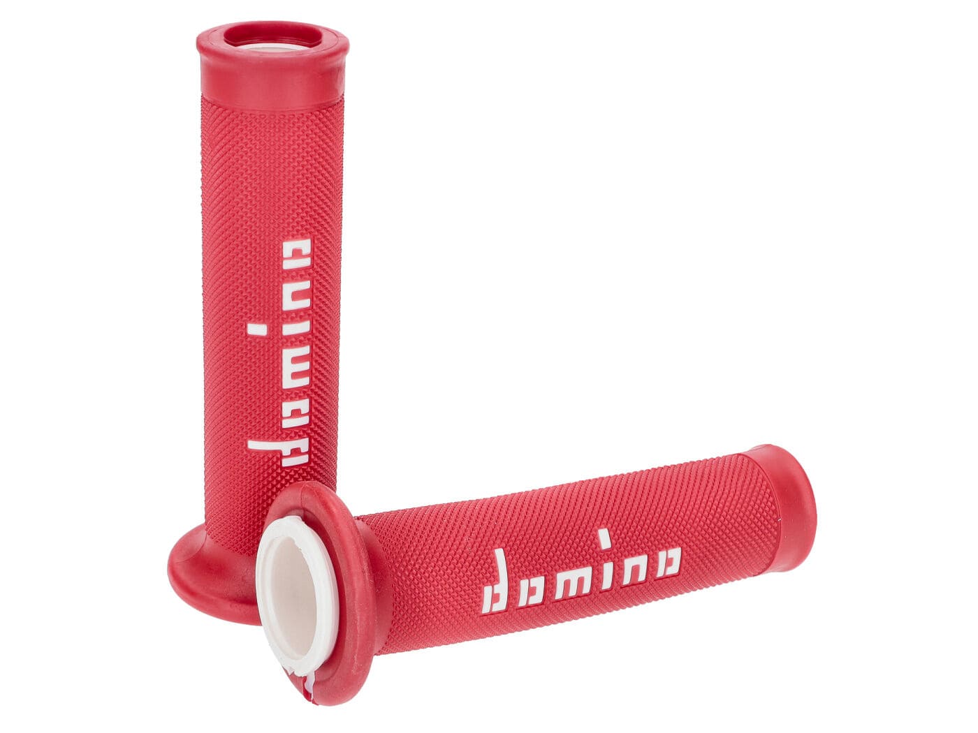 DOM44598 Manopole Domino A010 On-Road rosso / bianco (aperto), COD: DOM44598