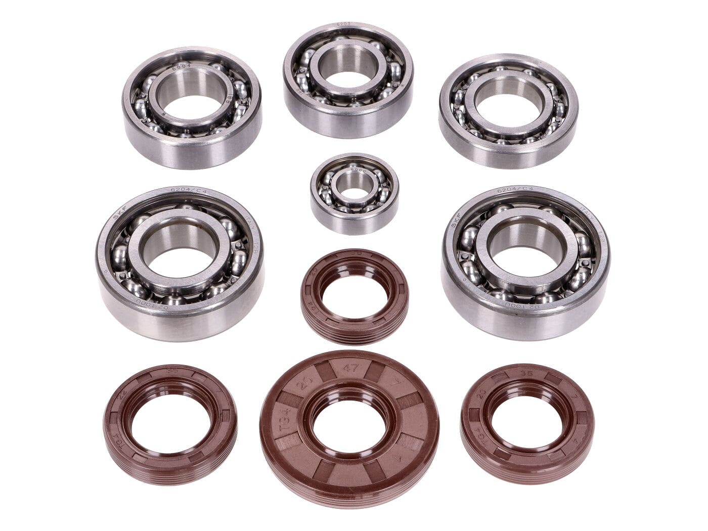 STT49268 Set di cuscinetti Schmitt a gabbia metallica C4 Simson M500, COD: STT49268
