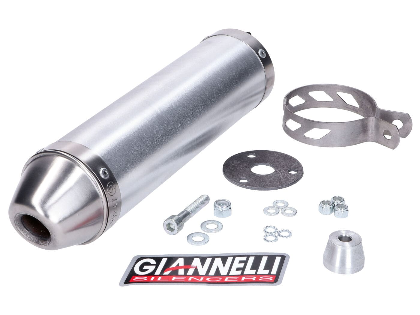 GIA33645HF Silenziatore Giannelli Street Alu CE Yamaha TZR 50 2004 - 2015, COD: GIA33645HF