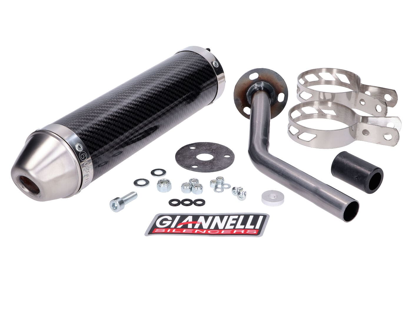 GIA34698HF Silencer Giannelli Enduro Carbon CE Fantic Motor Caballero Motard 50 Competition