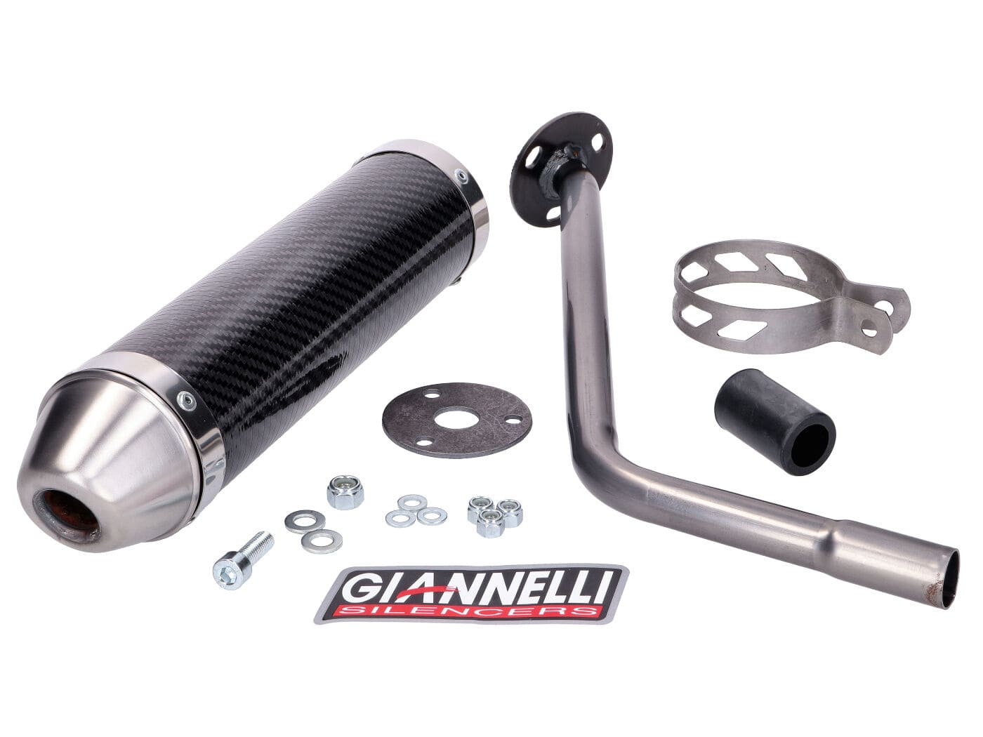 GIA34681HF Silenziatore Giannelli Enduro Carbone CE Peugeot XP6 2006 - 2007, COD: GIA34681HF